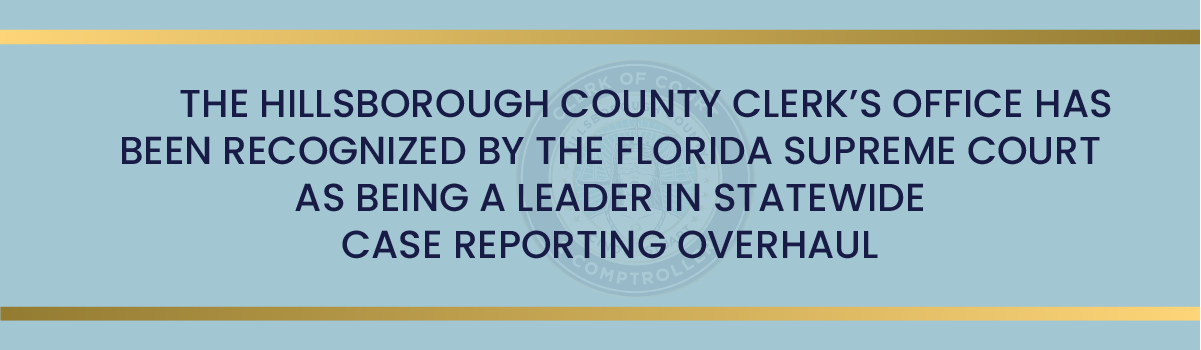Clerk's Office Recognized as  a Leader in Statewide Case Reporting Overhaul